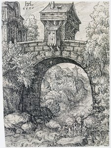Landskab med bro, 1550