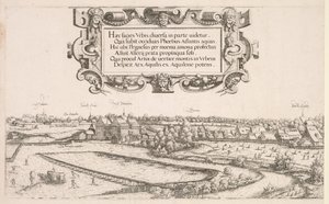 Panoramaudsigt over Nürnberg: Venstre del, 1552.