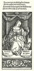 Indvendig og udvendig god (gravering) af Hans (after) Burgkmair