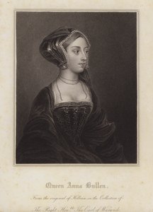 Anne Boleyn, anden kone til kong Henry VIII (gravering)
