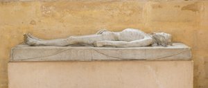 Kristus ved graven, kopi af H.Holbein. langs kysten af Invalides Kapel (1670), Paris (fotografi) af Hans (after) Holbein the Younger