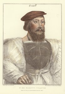 James Butler, graveret af Francesco Bartolozzi (1727-1815) (farvet gravering) af Hans (after) Holbein the Younger