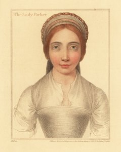 Lady Parker, hustru til Sir Henry Parker., 1812 (gravering) af Hans (after) Holbein the Younger