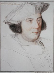 Portræt af Harry Guldeford (d.1532) graveret af Francesco Bartolozzi (1727-1815) 1792 (gravering) af Hans (after) Holbein the Younger