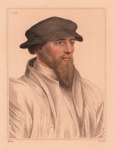 Sir John Gage, engelsk hofmand og politiker af Hans (after) Holbein the Younger