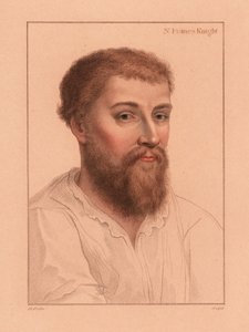 Sir Nicholas Poyntz (1510-1556), engelsk hofmand., 1812 (gravering) af Hans (after) Holbein the Younger