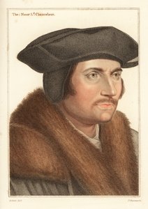 Sir Thomas More, Lord Chancellor for Kong Henry VIII., 1812 (gravering) af Hans (after) Holbein the Younger