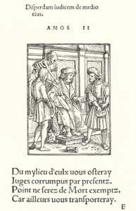 Den korrupte dommer (gravering) af Hans (after) Holbein the Younger