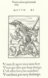 The Pedlar (gravering) af Hans (after) Holbein the Younger