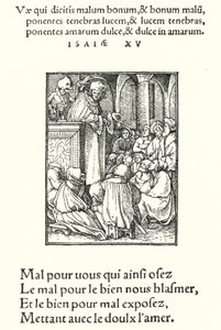 Prædikeren (gravering) af Hans (after) Holbein the Younger