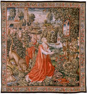 flamsk gobelin. Sankt Penitent Jerome, eller St. John