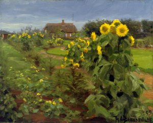 H.A.Brendekilde, Sonnenblumenblüte
