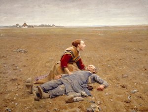 Udslidt eller martyren, 1889.