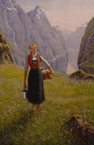 Dairymaid (olie på lærred)