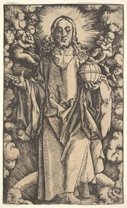 Kristus med en globus, 15.-16. århundrede. af Hans Baldung