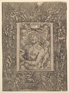 Ecce Homo med ornamental kant, der viser Bacchus
