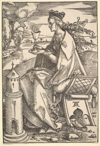 St. Barbara, ca. 1505. af Hans Baldung
