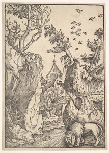 St. Hieronymus i ørkenen, ca. 1511. af Hans Baldung