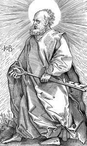 St Peter holder sit symbol på en nøgle, C1490-1550