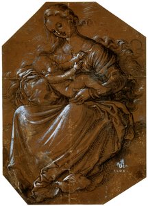 Jomfru og barn, c1500-1545 af Hans Baldung