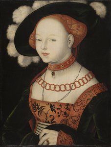 Tysk: Bildnis einer Dame Portræt af en dame af Hans Baldung Grien