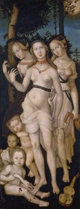 Tysk: Die Jugend (Die drei Grazien) Harmoni eller De tre nådegaver af Hans Baldung Grien