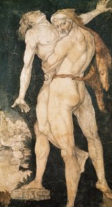 Herkules og Antaeus, ca. 1530 af Hans Baldung Grien