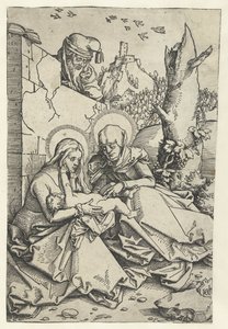 Maria og barn med Anna og Josef Anna i Drieën og Joseph af Hans Baldung Grien