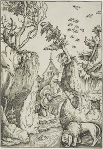 Sankt Hieronymus i ørkenen af Hans Baldung Grien