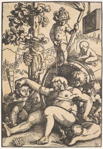 Den berusede Bacchus, ca. 1520 af Hans Baldung Grien