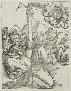 Du skal ikke have andre guder end mig, fra de ti bud af Hans Baldung Grien