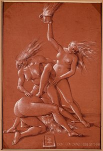 Hekse (tegning) af Hans Baldung Grien