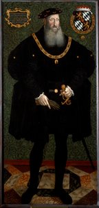 Portræt af Frederik II af Pfalz (Frederik II den Vise, ca. 1546 (maleri) af Hans Besser