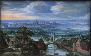 Landskab med udsigt over Antwerpen