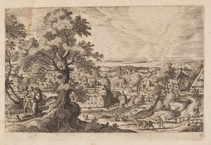 Planche 16, fra Landskaber med scener fra Det Gamle og Det Nye Testamente og Ovids Metamorfoser af Hans Bol