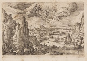 Planche 27, fra Landskaber med scener fra Det Gamle og Det Nye Testamente og Ovids Metamorfoser af Hans Bol