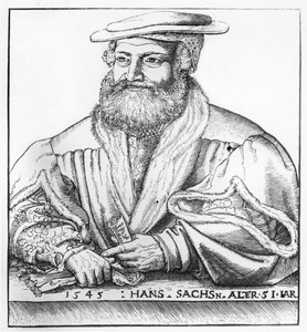 Portræt af Hans Sachs, 1545