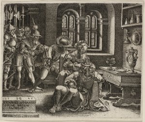 Samson og Delila af Hans Brosamer
