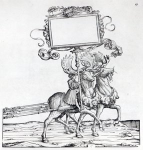 Scene fra Maximilians triumftog, ca.1516-18 (træsnit) af Hans Burgkmair