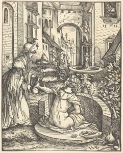 Bathsheba ved hendes bad af Hans Burgkmair I