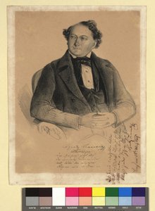 Tomaselli Ignaz, skuespiller og sanger  (1812-1862)
M.facs. Underskrift og 4-linjers digt »Weltbühne«

På højre side et 4-linjers digt som dedikation fra Ignatz Tomaselli til () Linz, 28. marts 1849

Ignatz Tomaselli/Weltbühne:/Forhånden går a