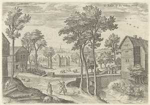 Udsigt over hovedgaden i Laken I Laeken om rettighederne wech (titel på objekt) Seværdigheder fra Bruxelles-området (serietitel)