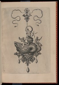 Plade 8, fra Bullarum Inaurium mm. Artisan Archetypes Anden del (vedhæng, øreringe osv. Designs af den mest dygtige natur, del to)