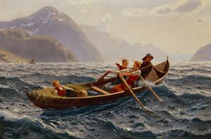 Bådrotur ved Sognefjorden