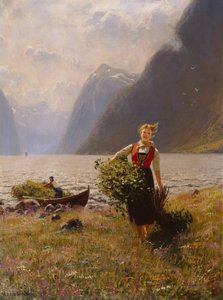Mejeri og bladbunke af Hans Dahl