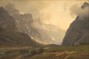 Troldetoppe i Romsdalen: Foden af Romsdalshorn til højre