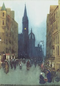 High Street, Edinburgh (olie på lærred)