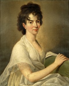 Portræt af enken Constanze Mozart
