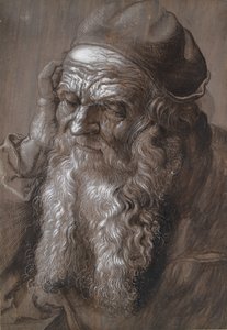 En gammel mand på 93 år St. Jerome, slutningen af det 16. århundrede af Hans Hoffmann