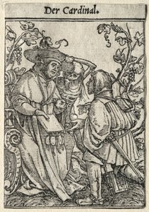 Dødedansen: Kardinalen. af Hans Holbein